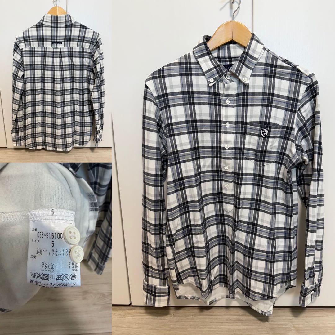 タッチ パーリーゲイツ 長袖シャツ ネックシャツ ベルト セット売り