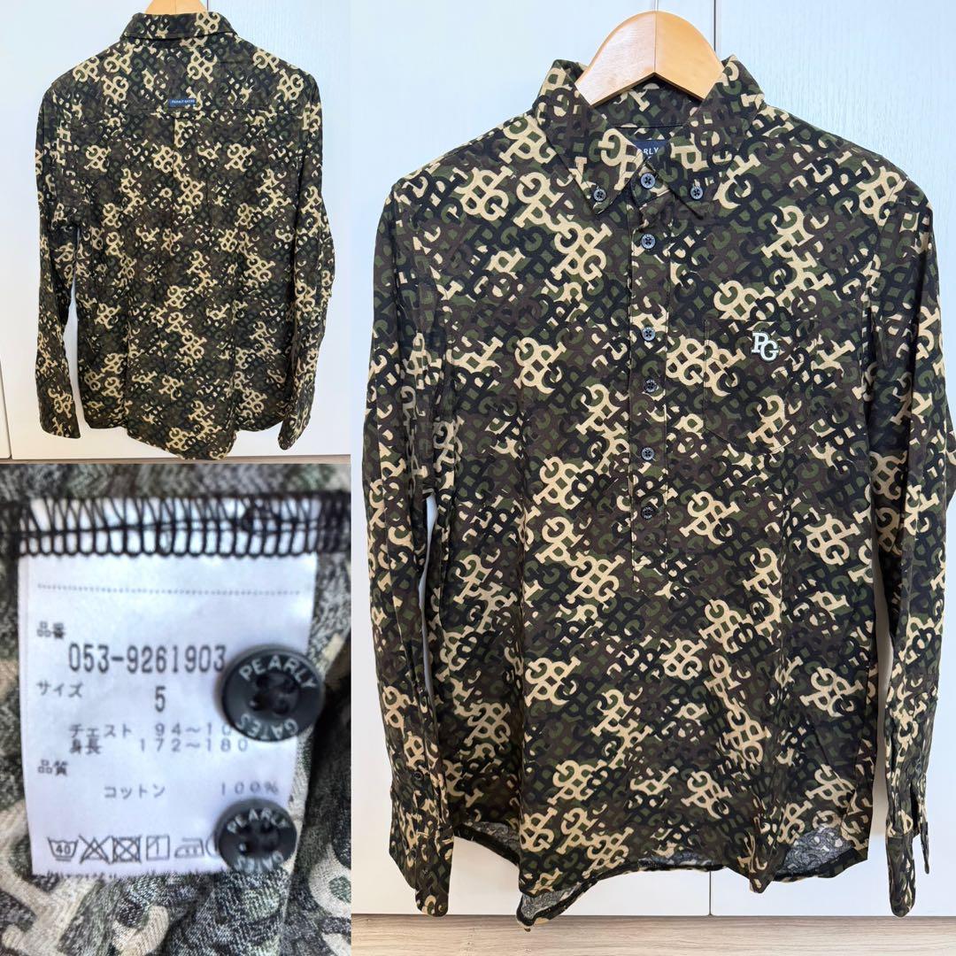 タッチ パーリーゲイツ 長袖シャツ ネックシャツ ベルト セット売り