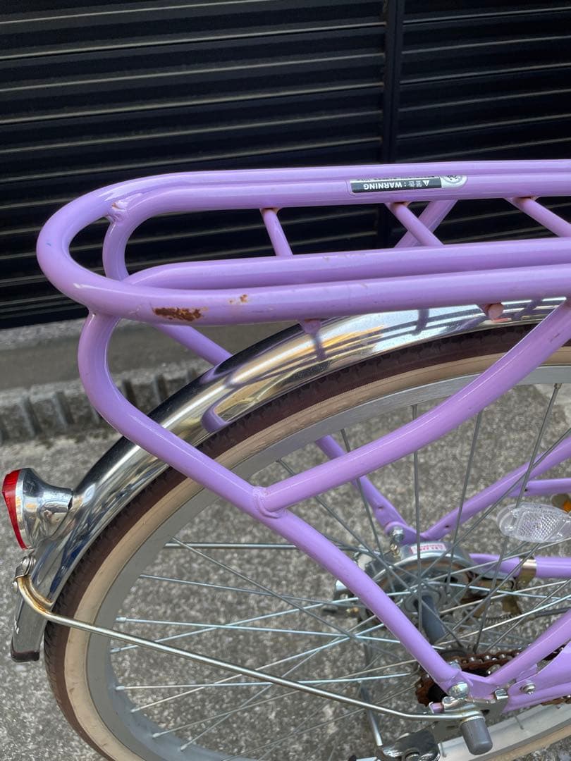 【引取限定】あさひフェリーク Jr. 24インチ 変速なし子供用自転車パープル