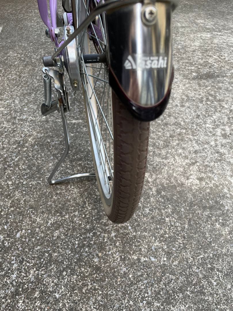 【引取限定】あさひフェリーク Jr. 24インチ 変速なし子供用自転車パープル