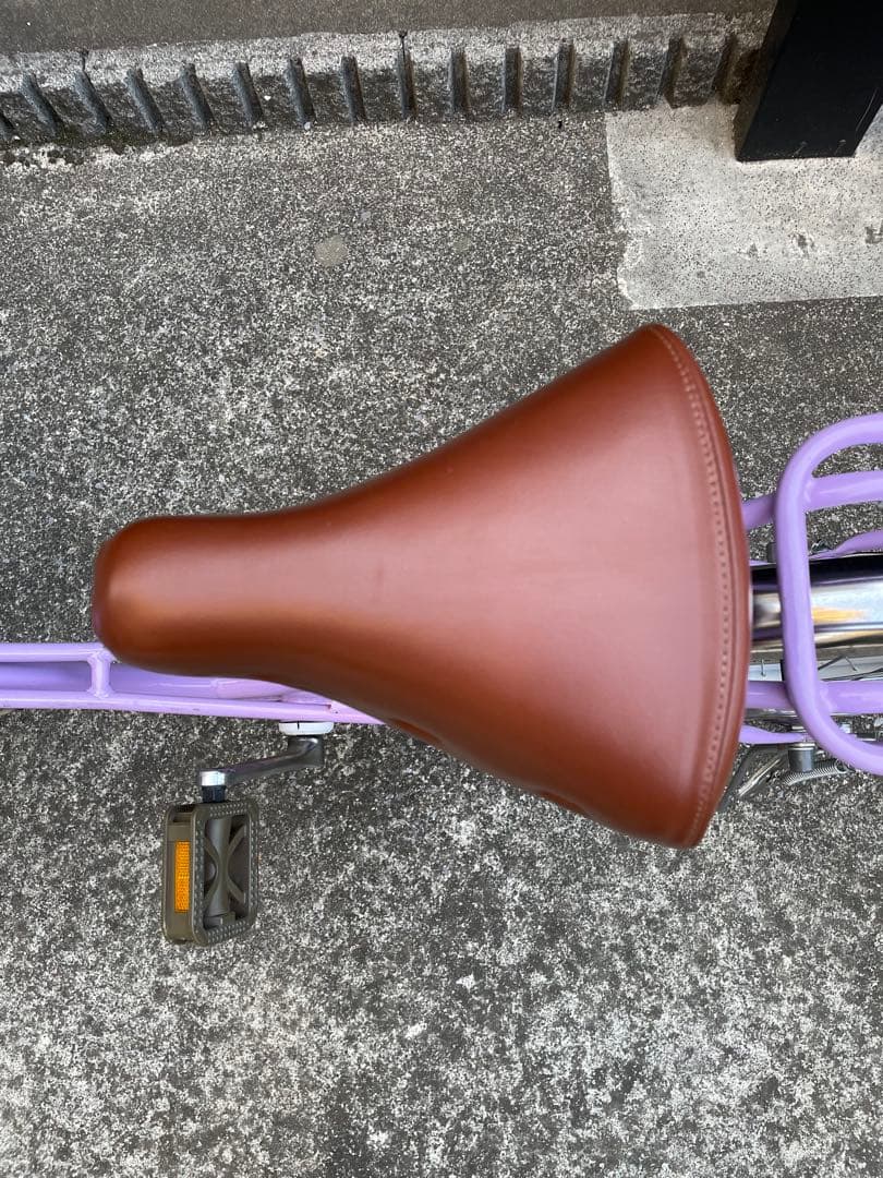 【引取限定】あさひフェリーク Jr. 24インチ 変速なし子供用自転車パープル