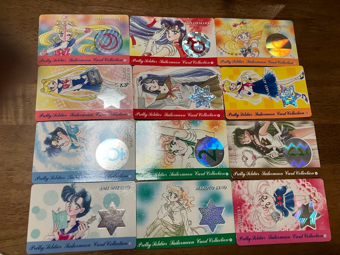 セーラームーン カードコレクション 12枚セット　ホログラム付き　平成女子