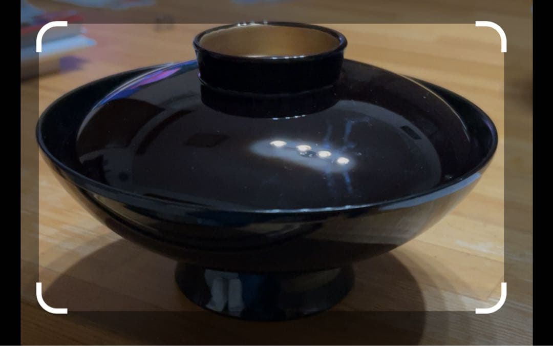 黒色 蓋つき煮物平椀 五客組 お接待