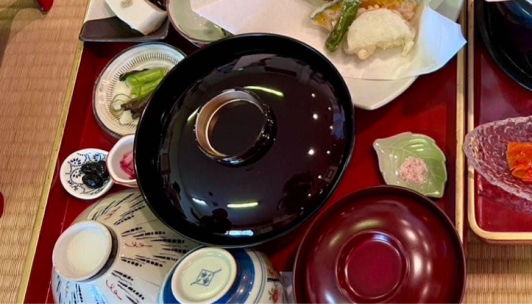 黒色 蓋つき煮物平椀 五客組 お接待