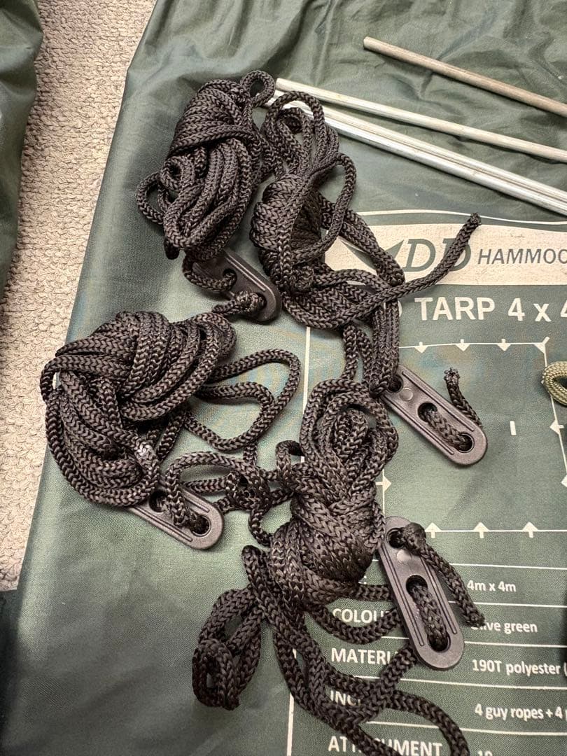 DDタープ4×4 グリーン　DD Hammocks