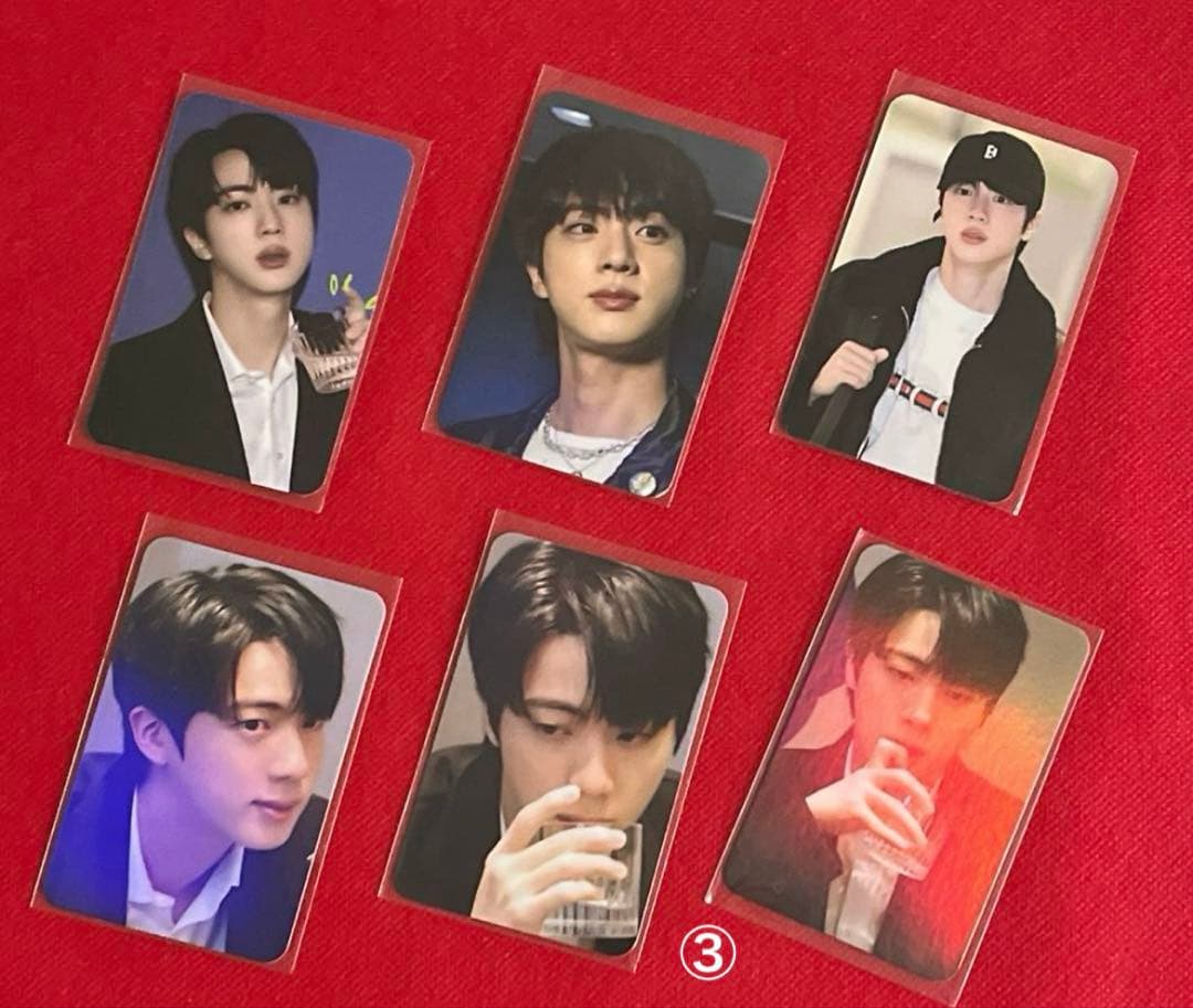 BTS ロングステッカー・ブックマーク・ホログラム両面フォトカード♡Jin
