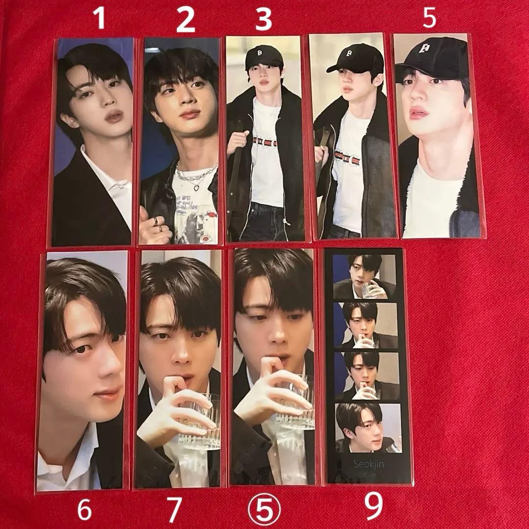 BTS ロングステッカー・ブックマーク・ホログラム両面フォトカード♡Jin