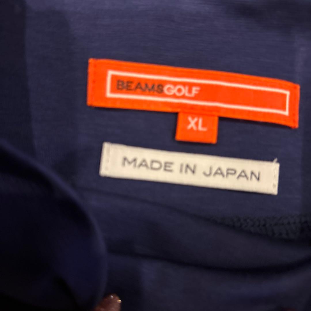 BEAMS GOLF 長袖シャツ XL ネイビー