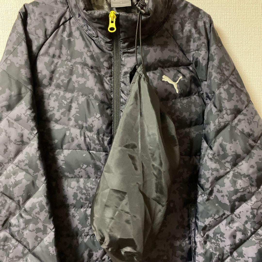 美品　プーマ ダウンジャケット 迷彩　カモフラ