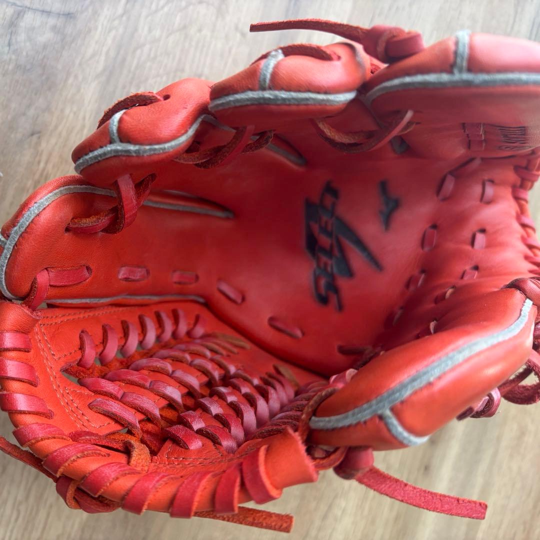 MIZUNO ミズノ　（SELECT9）　ソフトボール用　右投げ用　オレンジ