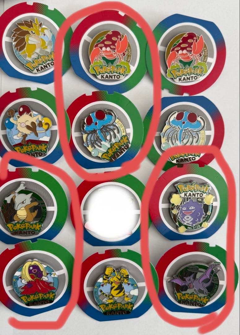 ボールなし ポケパーク カントー ピンズ ピンバッジ 10点セット