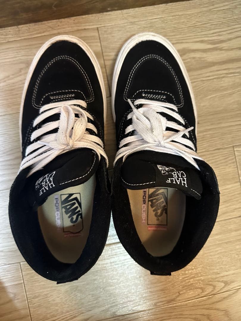 Vans Half Cab ブラック/ホワイト