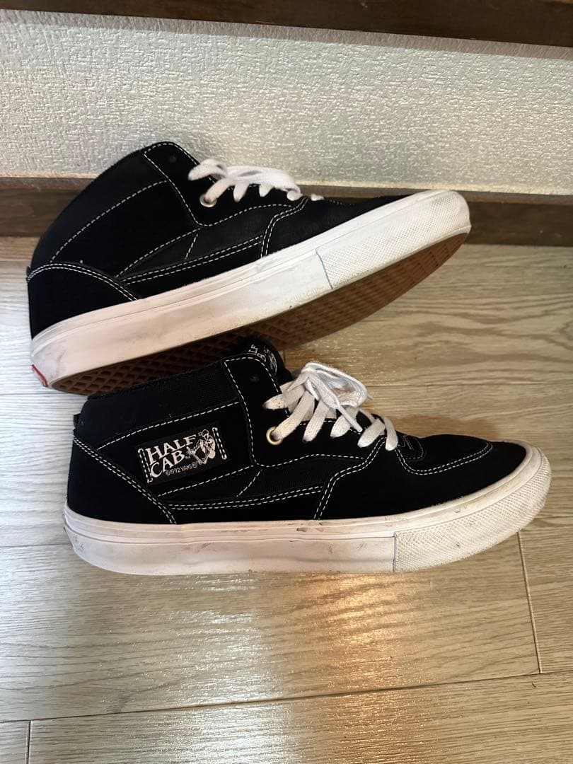 Vans Half Cab ブラック/ホワイト
