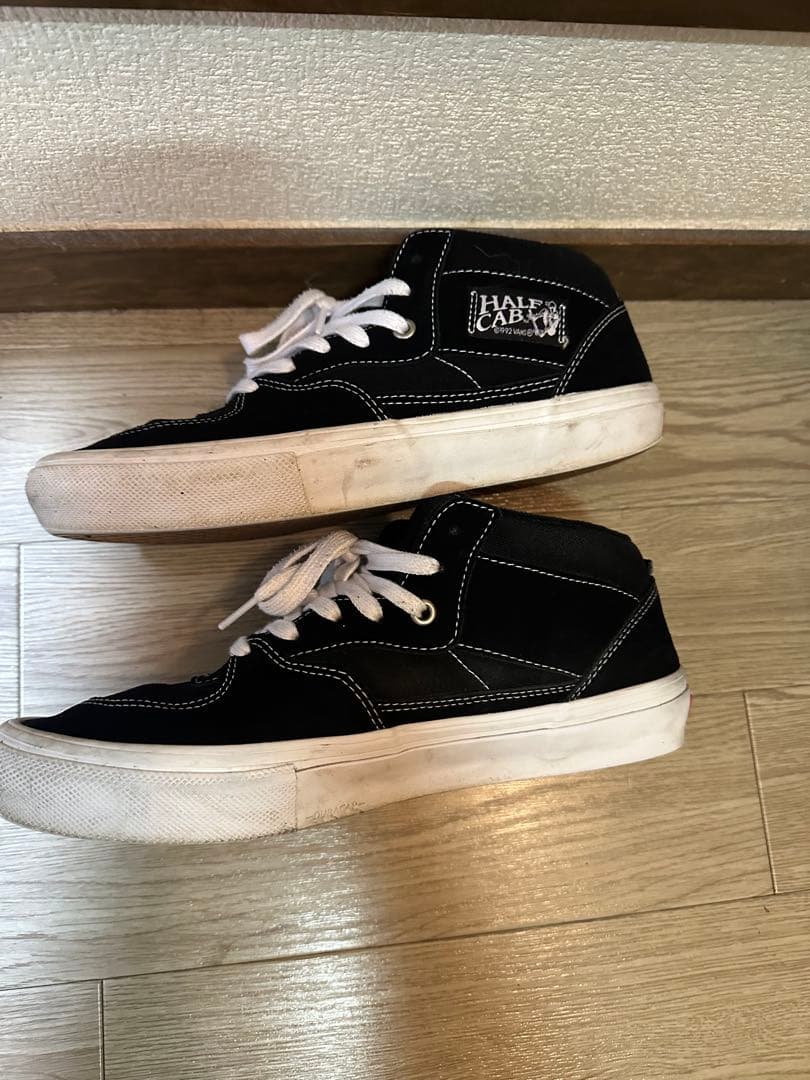 Vans Half Cab ブラック/ホワイト