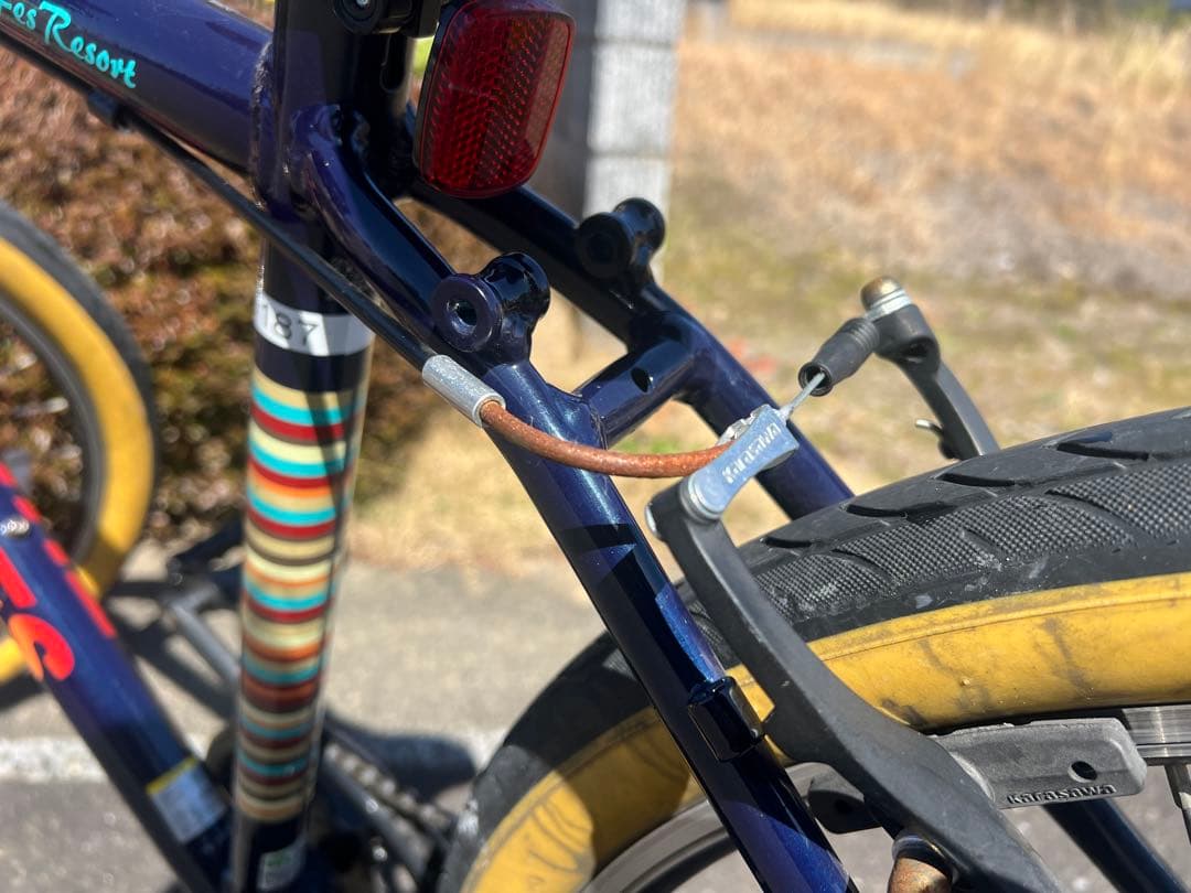 【引取限定／岐阜】THIRDBIKES 20インチ 自転車ライト付 カゴ取外し可