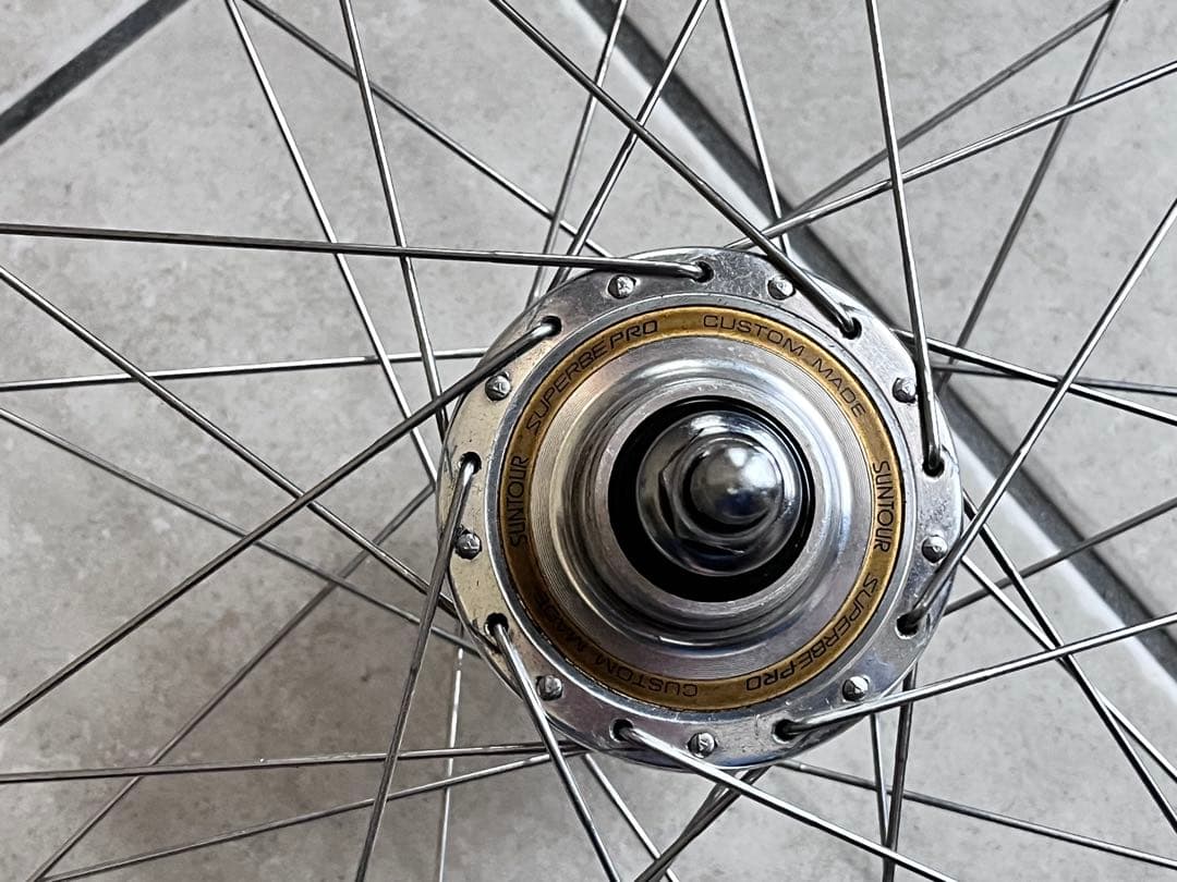 suntour superbe pro ARAYA GOLDピストホイール