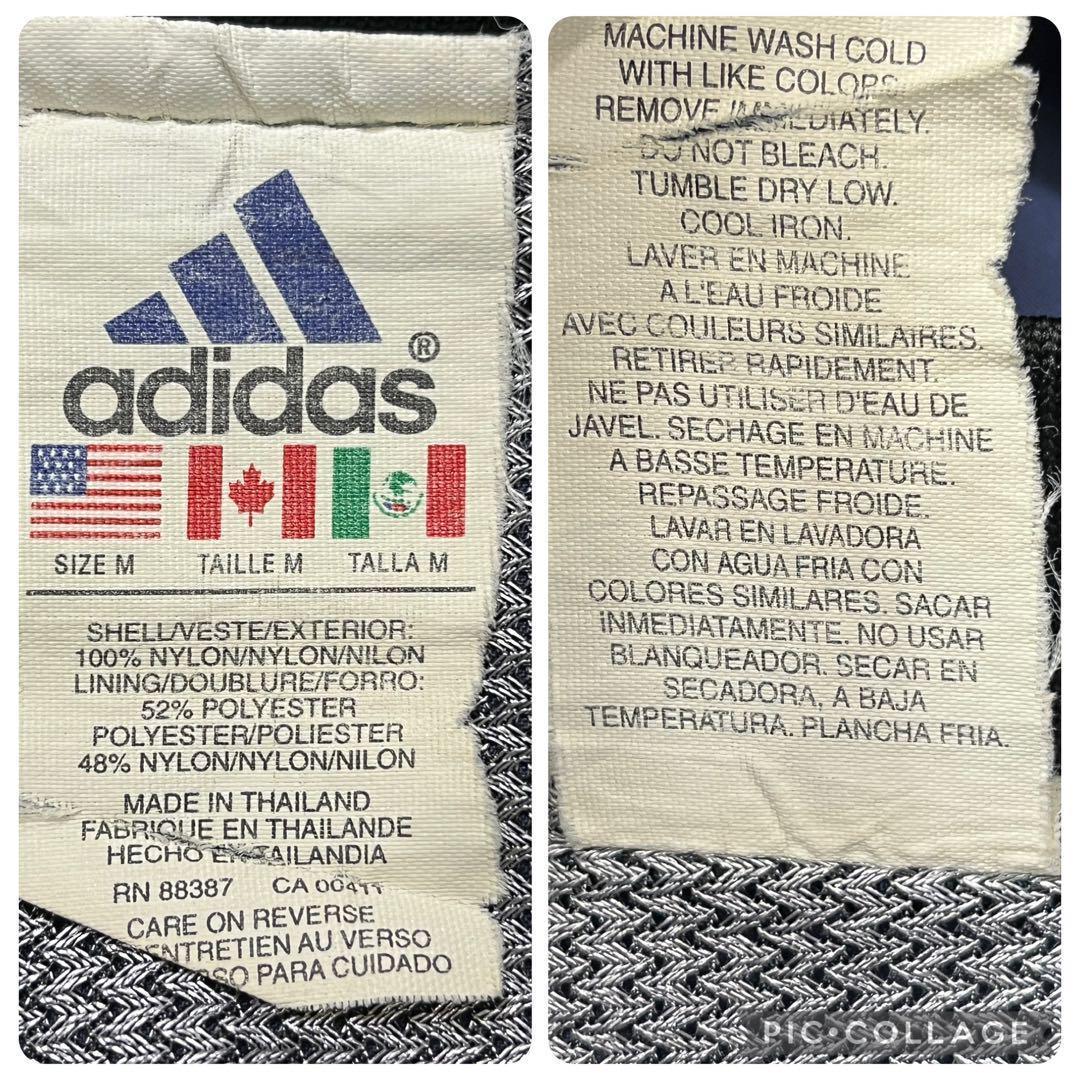 90s adidas アディダス　リバーシブル　ナイロン ピステ　国旗タグ