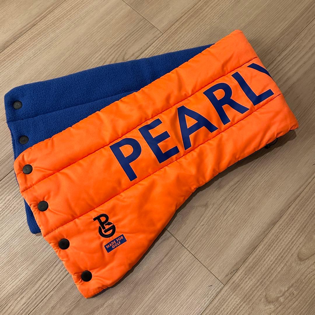 【新品同様】パーリーゲイツ　ネックウォーマー　unisexサイズ　ネオンオレンジ