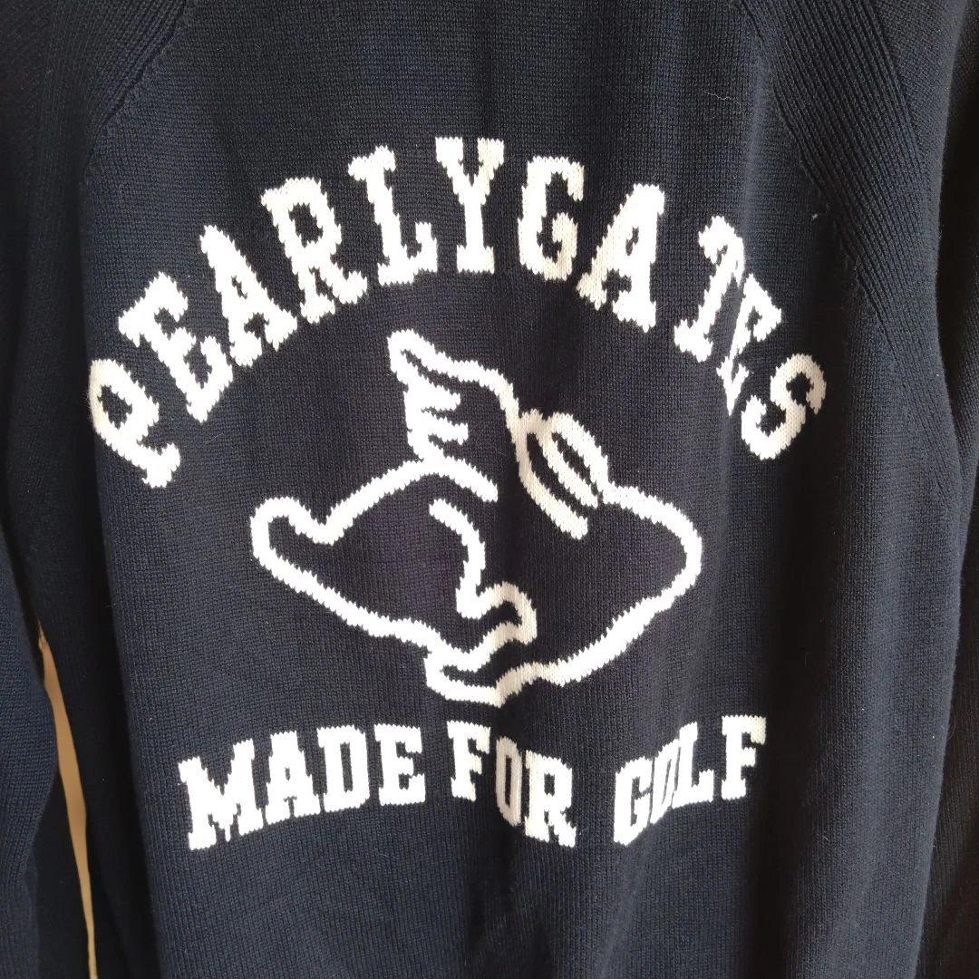 PEARLY GATES ゴルフ用ニットセーター ネイビー