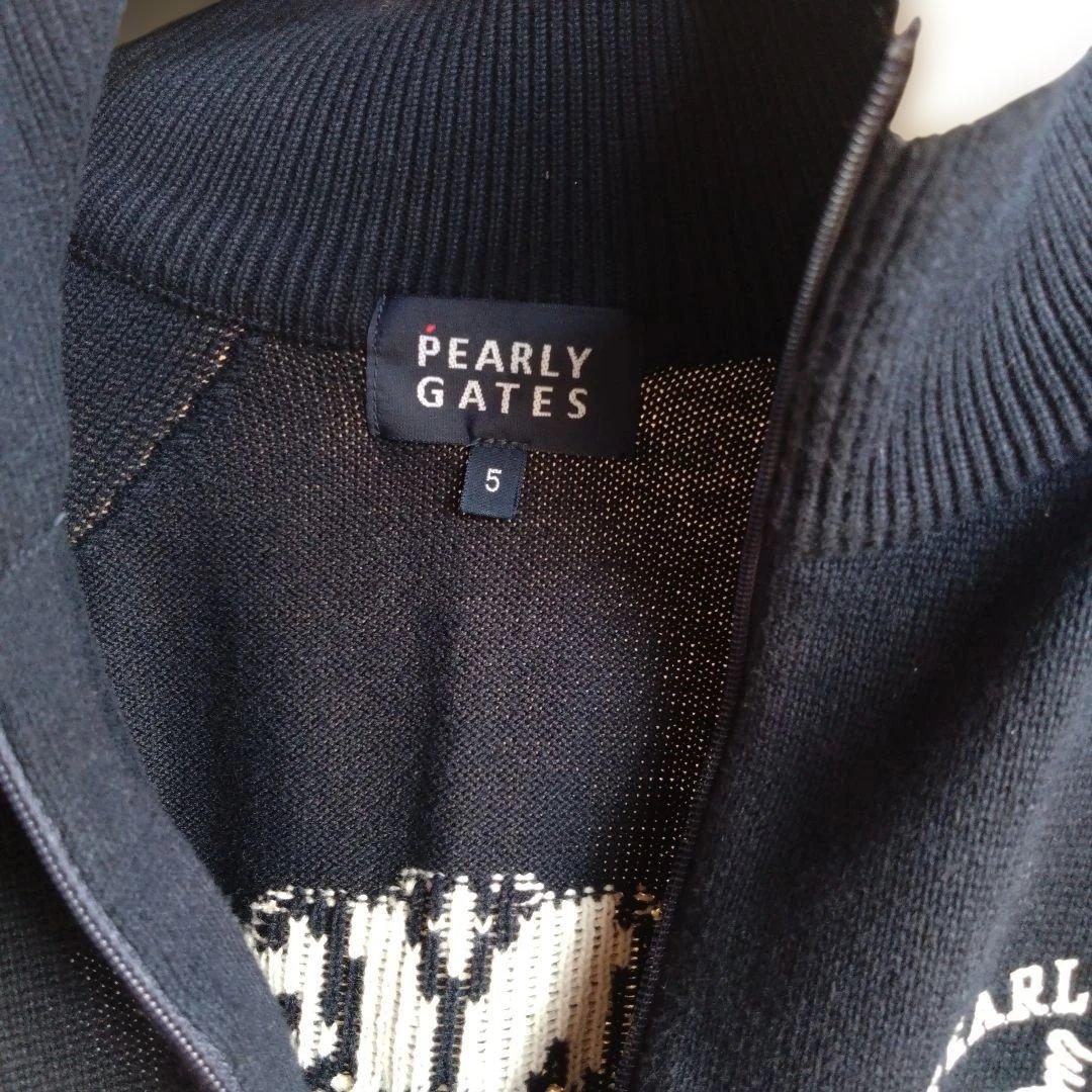 PEARLY GATES ゴルフ用ニットセーター ネイビー