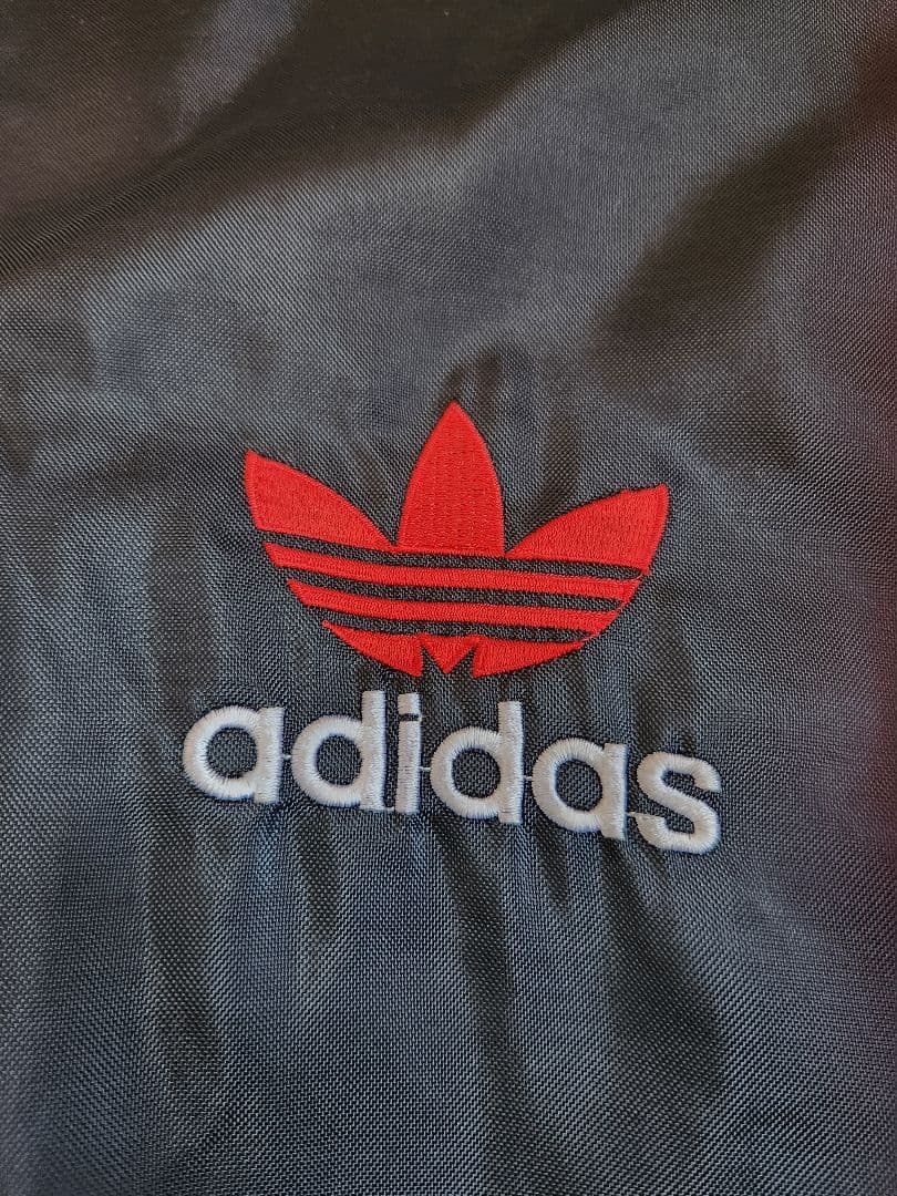 adidas フード付きベンチコート 黒　アディダス