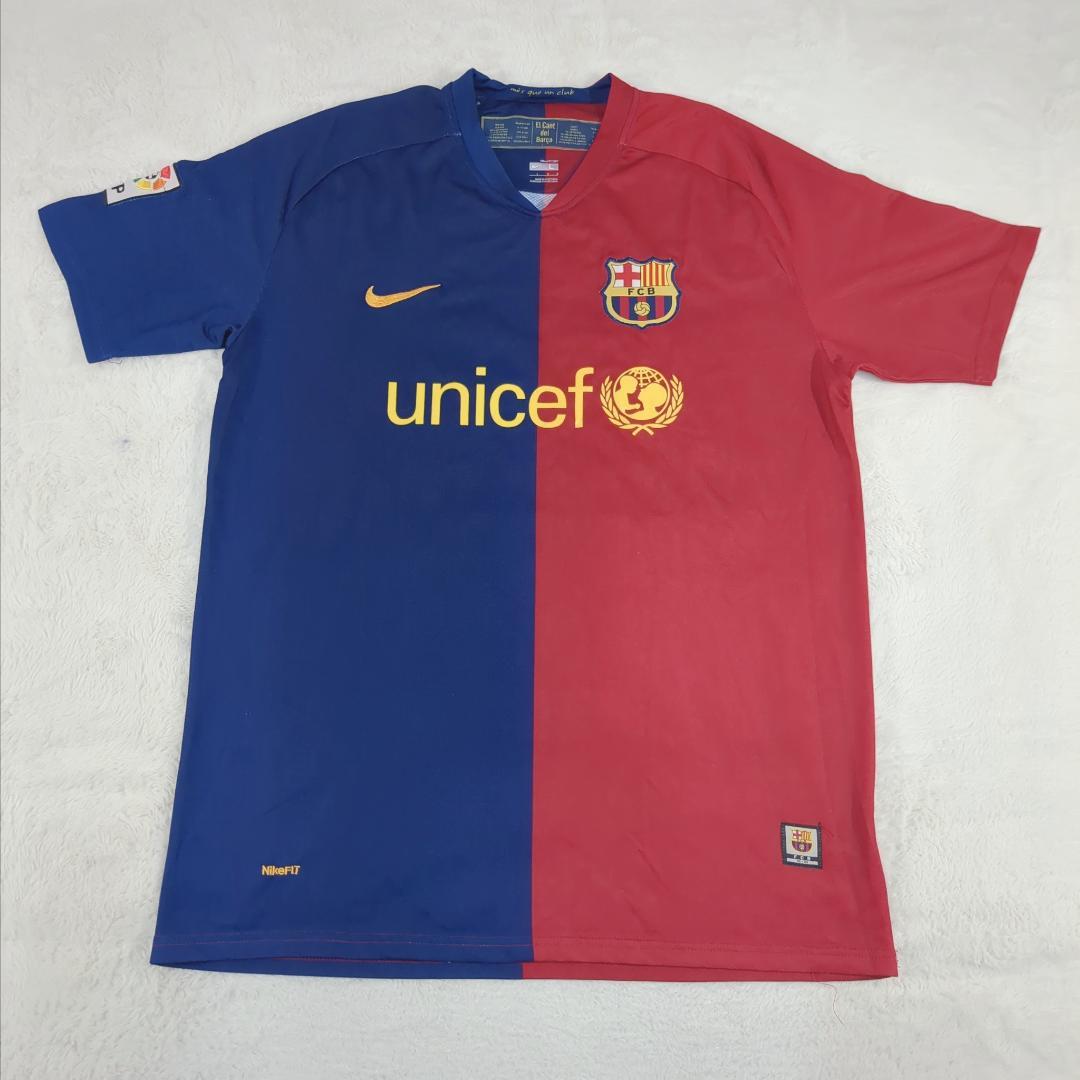 NIKE ナイキ FCバルセロナ ホーム 上下セット ブルー×レッド L