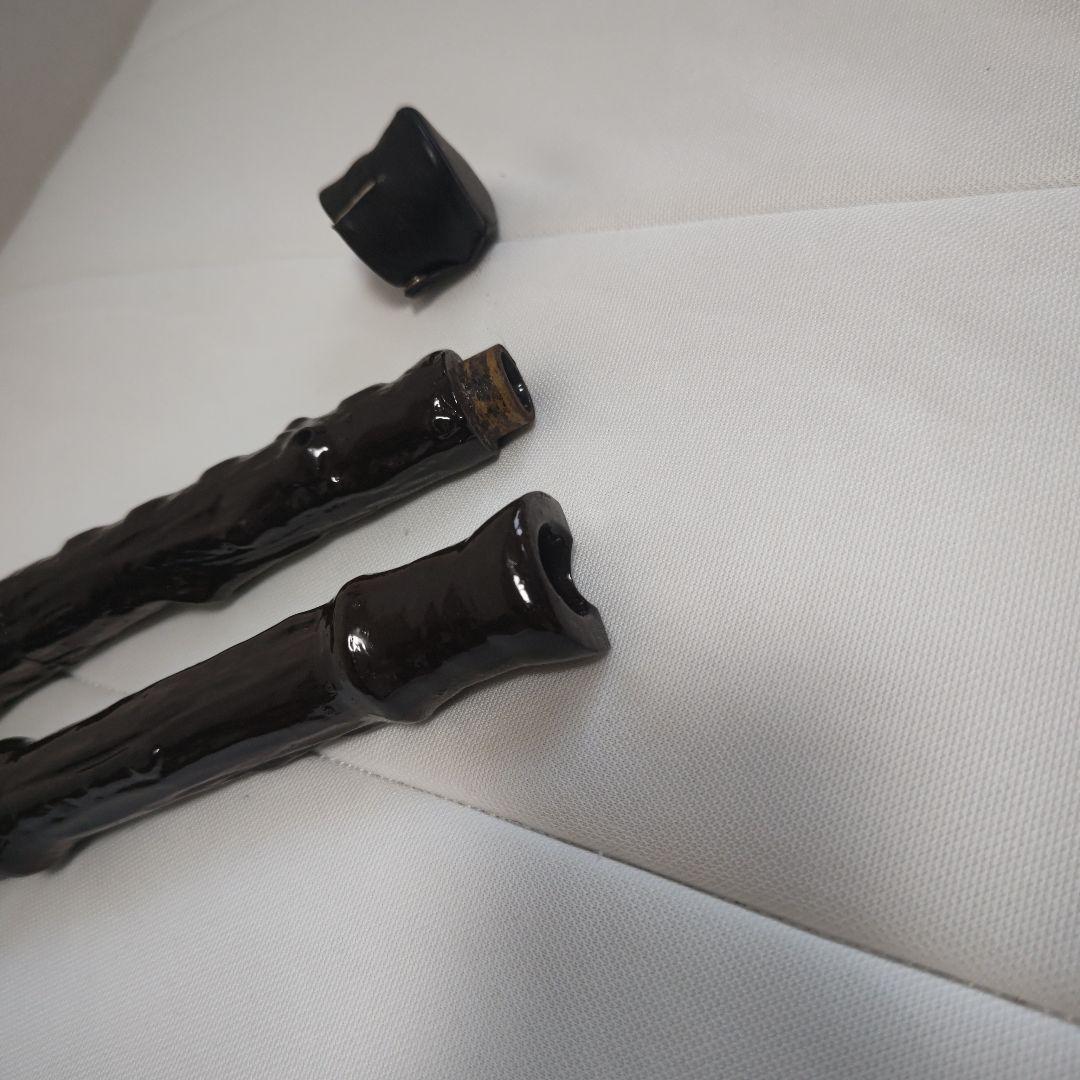黒 尺八 　黒漆塗り