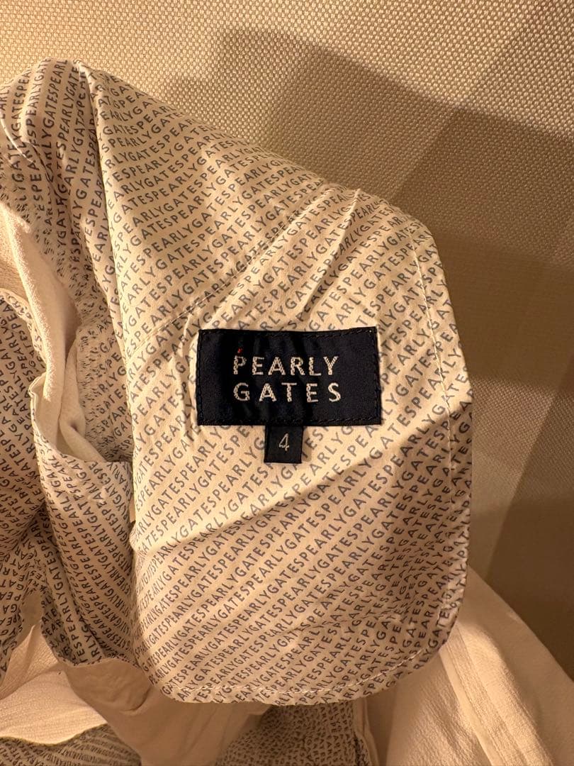 PEARLY GATES ホワイト スリムフィットパンツ size4