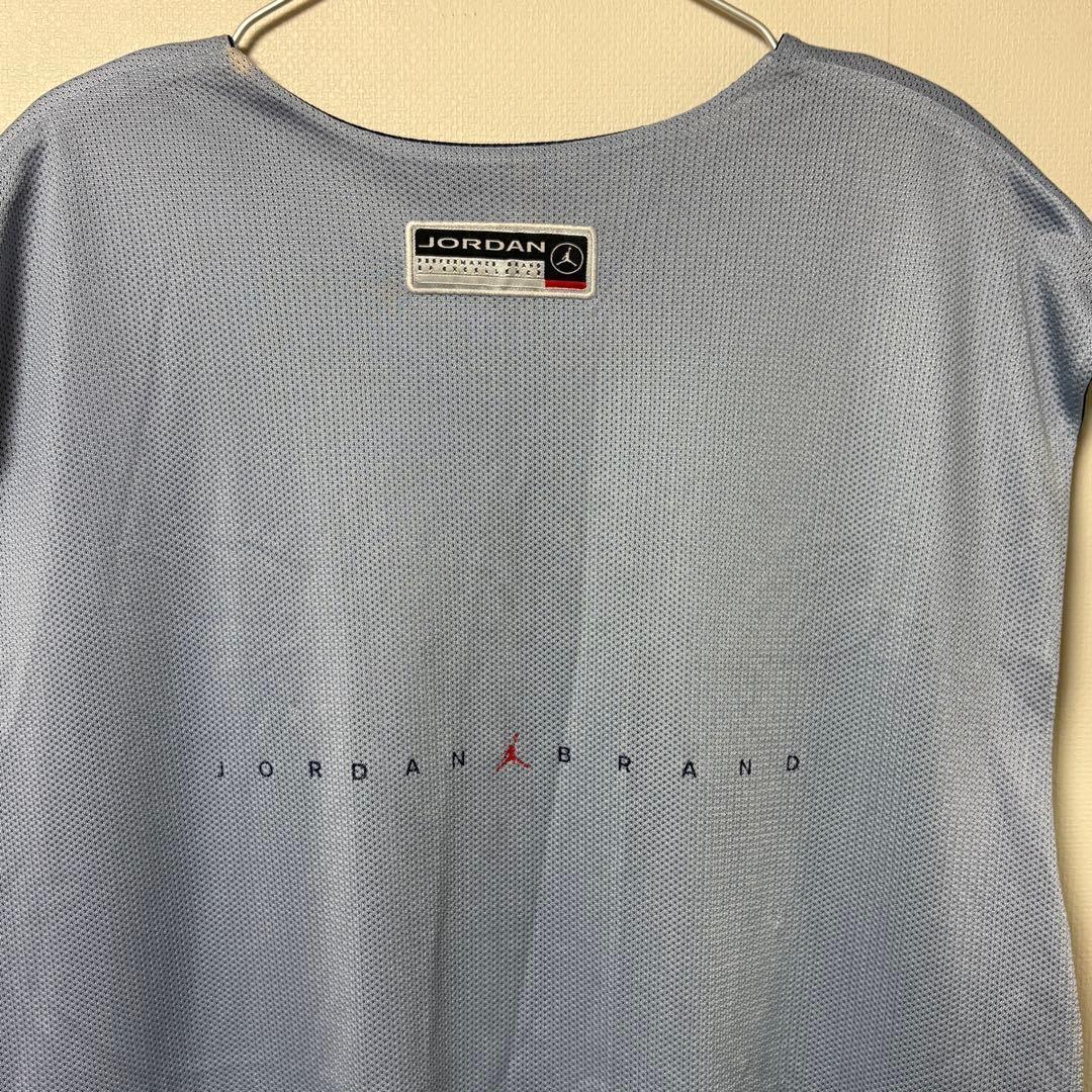 希少 JORDAN リバーシブル タンクトップ バスケ ネイビー グレー XXL