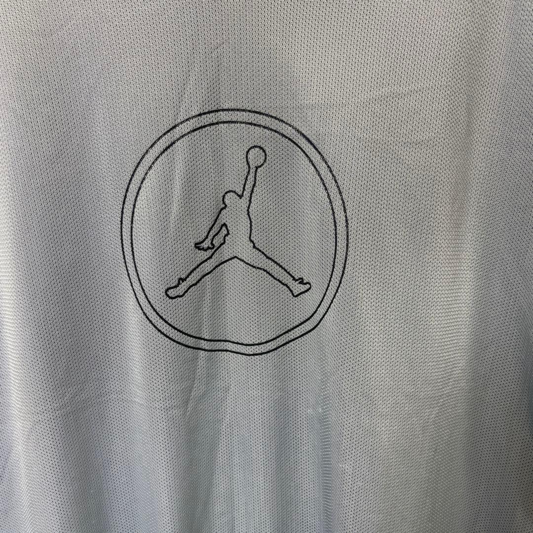 希少 JORDAN リバーシブル タンクトップ バスケ ネイビー グレー XXL