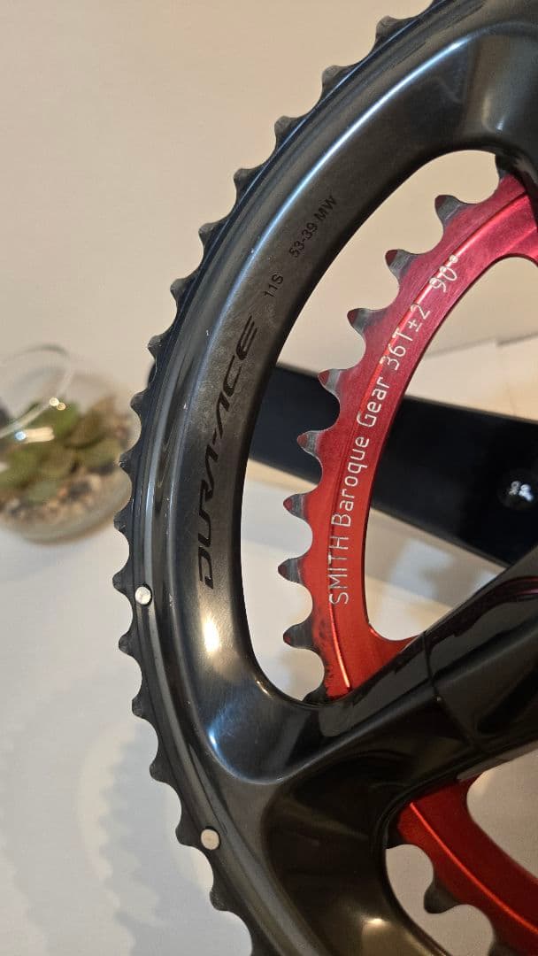 【値引き中‼️】DURA-ACE 91系53/36 90°楕円ギア 175mm
