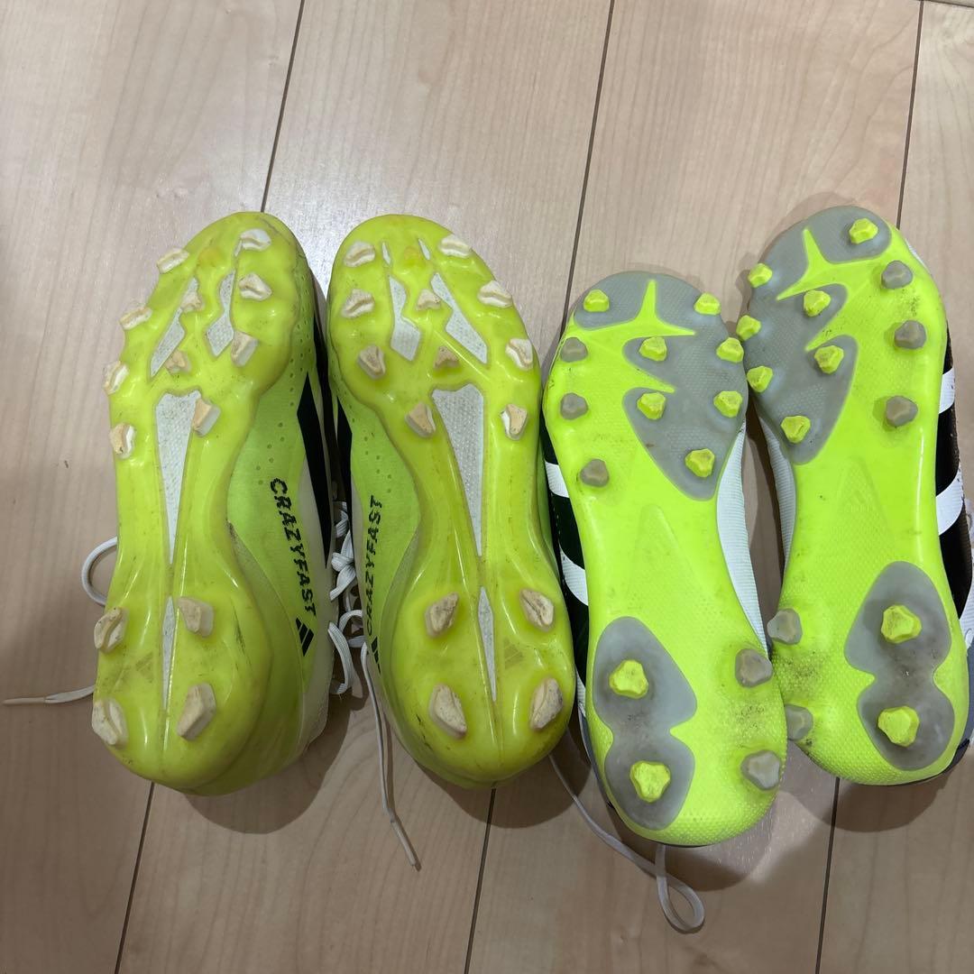 adidas Crazyfast サッカーシューズ24と24、5 二足