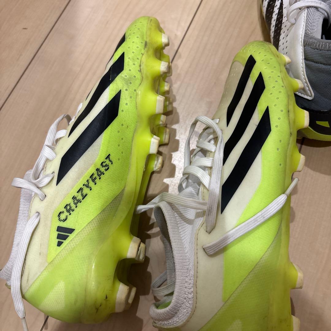 adidas Crazyfast サッカーシューズ24と24、5 二足