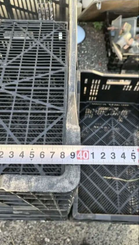 プラスチック黒コンテナ 農業用（直接引き取り限定）50個