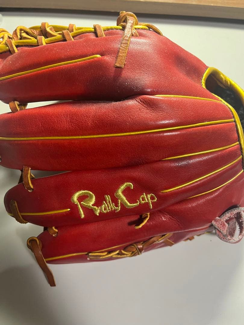 Rally Cap レッド 硬式グローブ