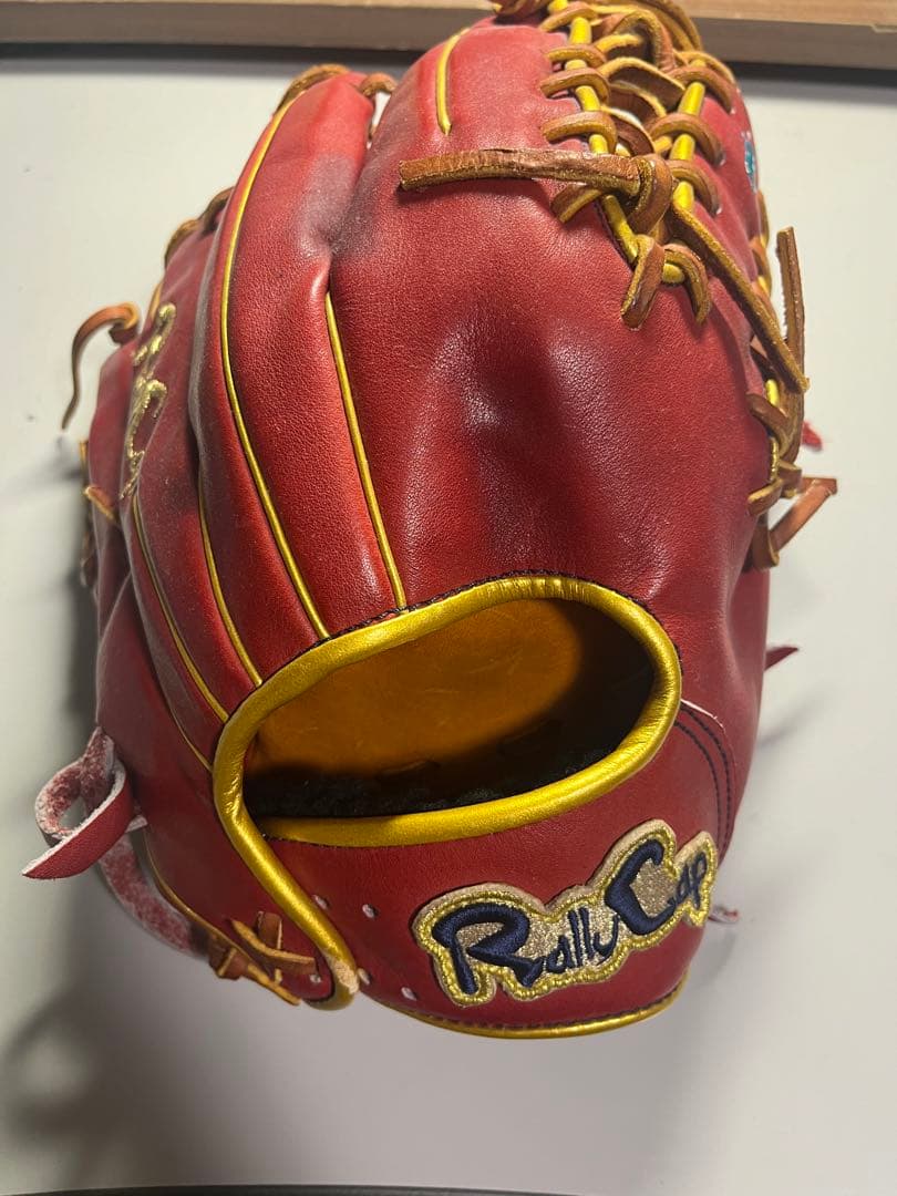 Rally Cap レッド 硬式グローブ