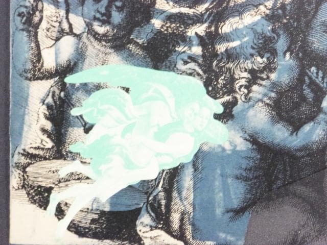 現代美術 大浦信行　直筆サイン『遠近を抱えてヨリ Ⅴ』リトグラフ　0317L