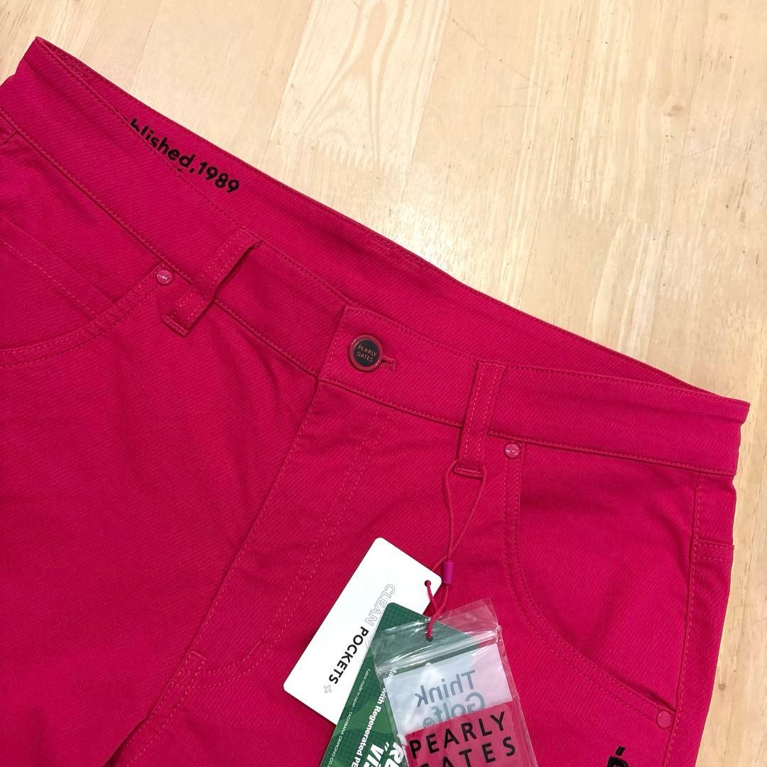 パーリーゲイツ☆新品 ドライストレッチドビーカルゼ 5ポケットパンツ
