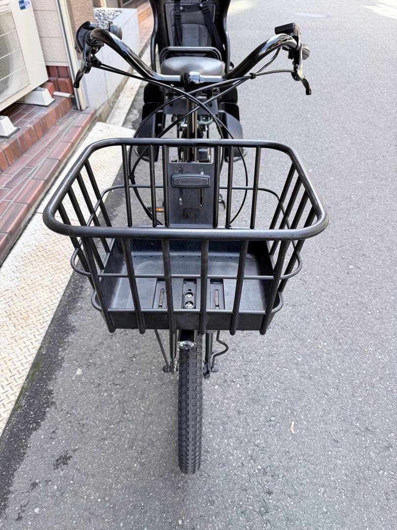 大阪府　子供乗せ　ヤマハ　電動アシスト自転車 チャイルドシート付き 緑色