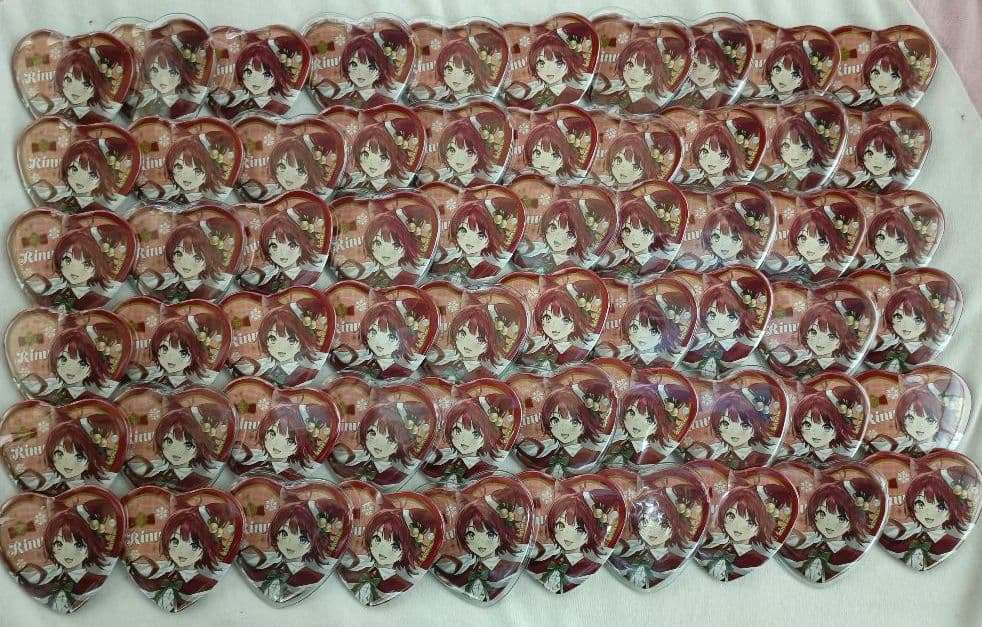 すとぷり　莉犬　ハートの缶バッチ　winter　クリスマス　等身　2022