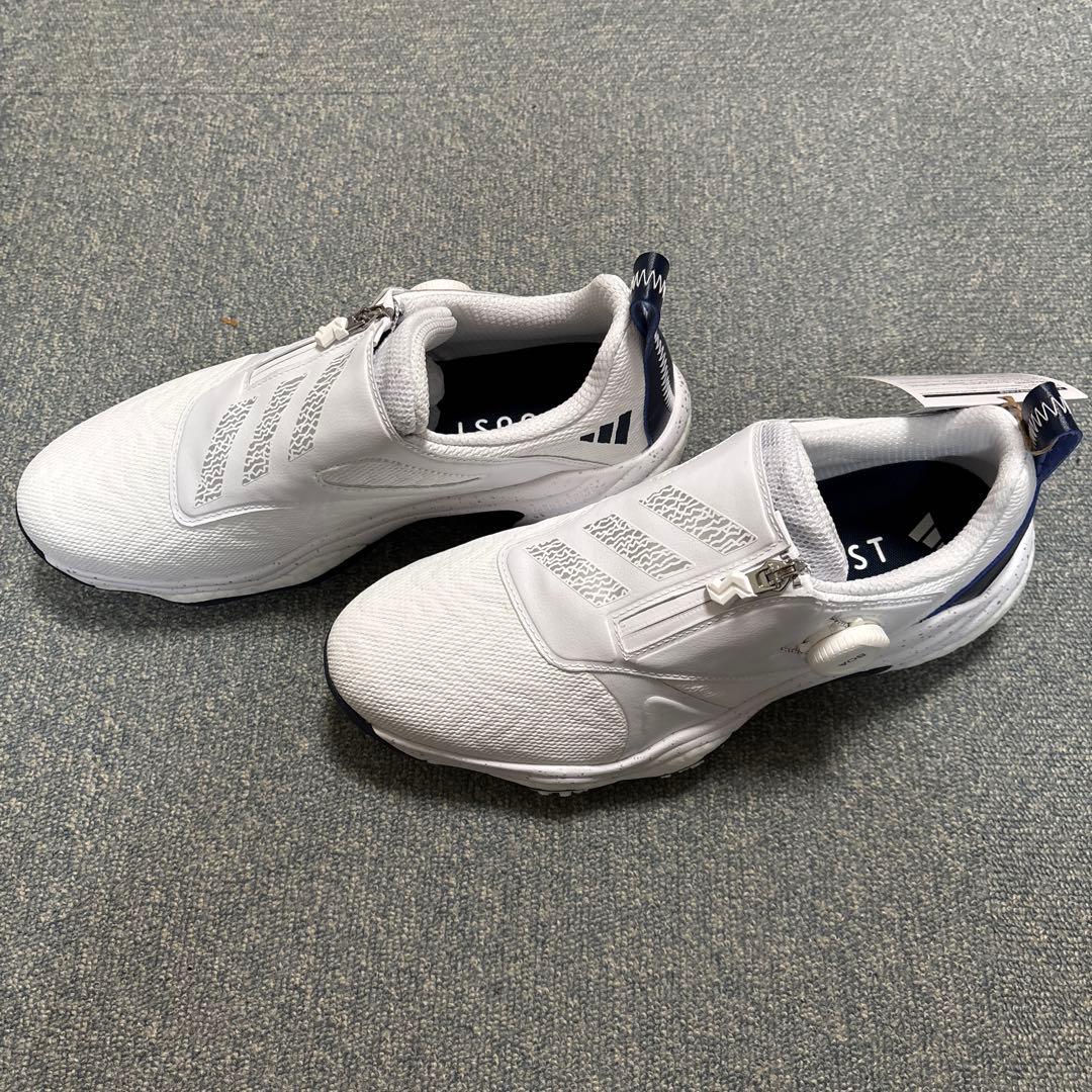 新品 adidas コードカオスボア25 ゴルフシューズ 25.5 ホワイト