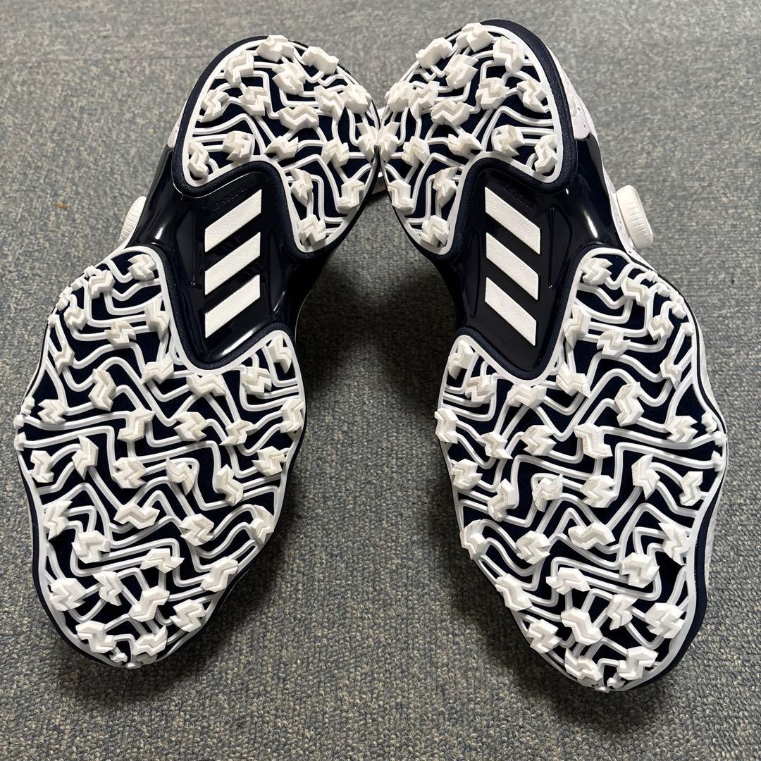 新品 adidas コードカオスボア25 ゴルフシューズ 25.5 ホワイト