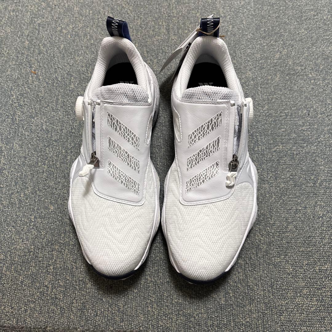 新品 adidas コードカオスボア25 ゴルフシューズ 25.5 ホワイト