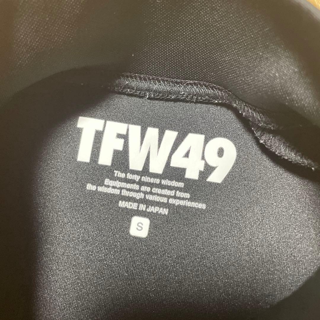 【美品】TFW49 メッシュモックネックT レディース 黒ゴルフウェア