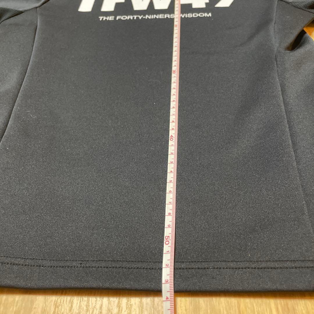 【美品】TFW49 メッシュモックネックT レディース 黒ゴルフウェア