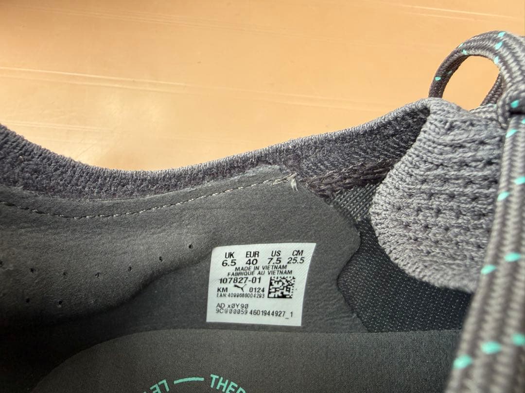 Puma サッカーシューズ スパイク グレー/ターコイズ