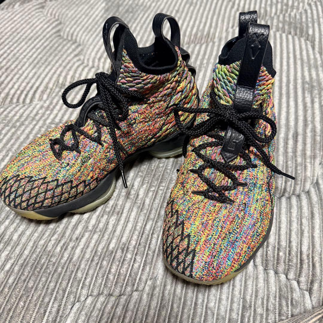 【ナイキ】NIKE LEBRON 15 マルチカラー　24.5cm
