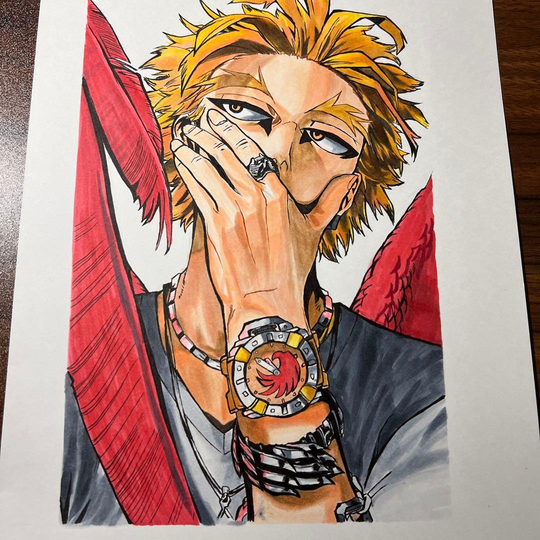 ヒロアカ のホークス手書きイラスト