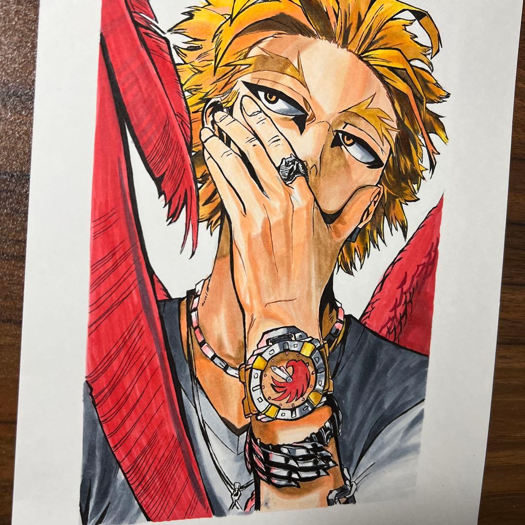 ヒロアカ のホークス手書きイラスト