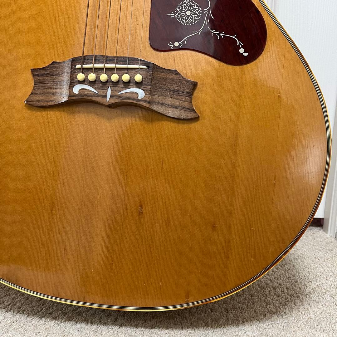 70s EGIMA アコースティックギター　ハミングバード　日本製　J-200
